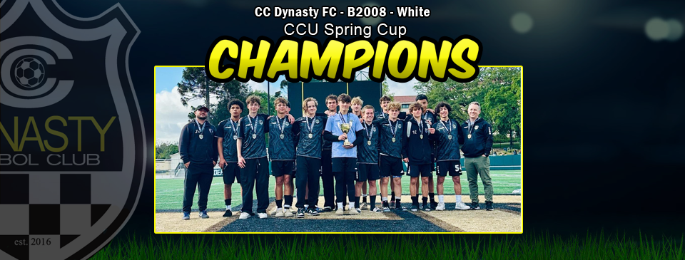 2025 CCU Spring Cup Champions - B08 White